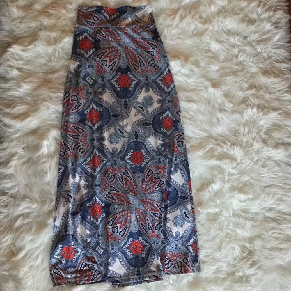 Multicolor Maxi Skirt